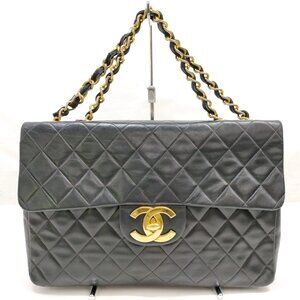 Chanel Shoulder Bag Black Leather mon-3302-090425